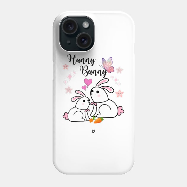 Hunny bunny rabbit Phone Case by NJautumn