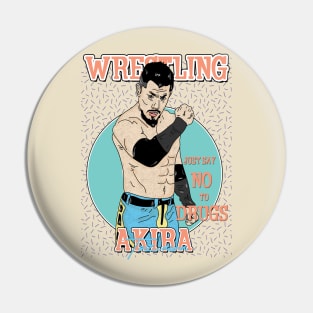 Artwork Aesthetic Akira Tozawa Wrestling Pin