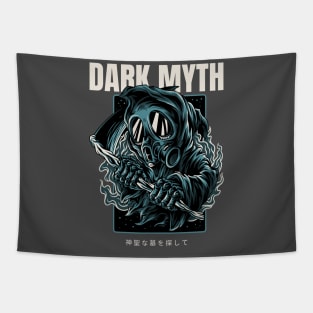 Dark Myth Gas Mask Tapestry