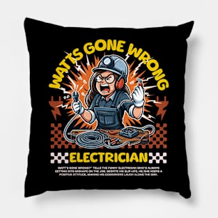 Funny Electrician Pillow