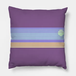 Summer Sunset Lines Pillow