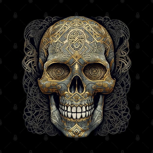 Celtic Skull by TheWombatsDen