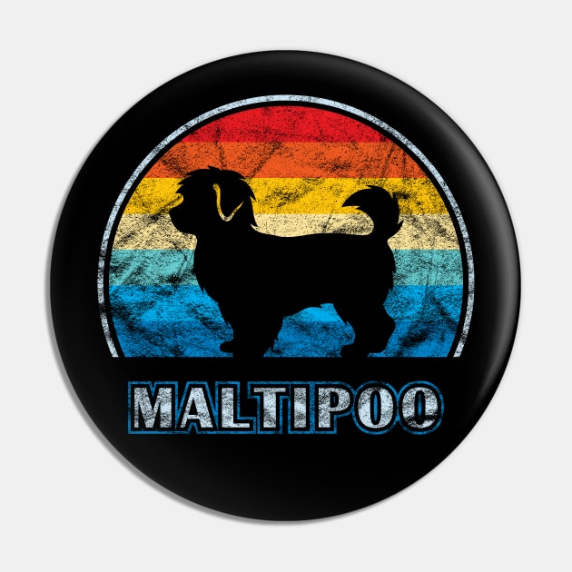 Maltipoo Vintage Design Dog Pin by millersye