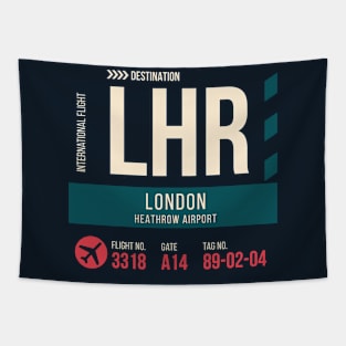 London Heathrow Airport Stylish Luggage Tag (LHR) Tapestry