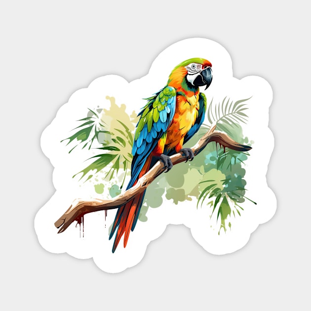 Military Macaw Magnet by zooleisurelife