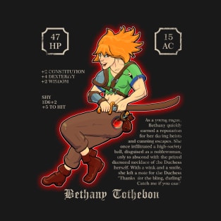 Rogue Character - Bethany Tothebone T-Shirt