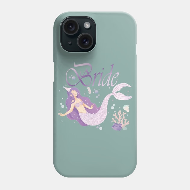 Mermaid Bride Phone Case by Maris