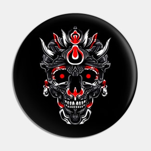 Black knight's skull of darkness Pin