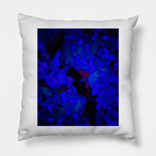 A dark blue crash Pillow