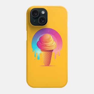 Ice cream rainbow Phone Case