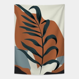 Abstract leaf and shapes background, silent beauty, Tapestry