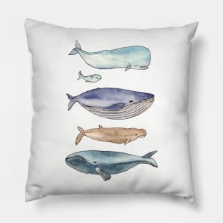 whales family Pillow