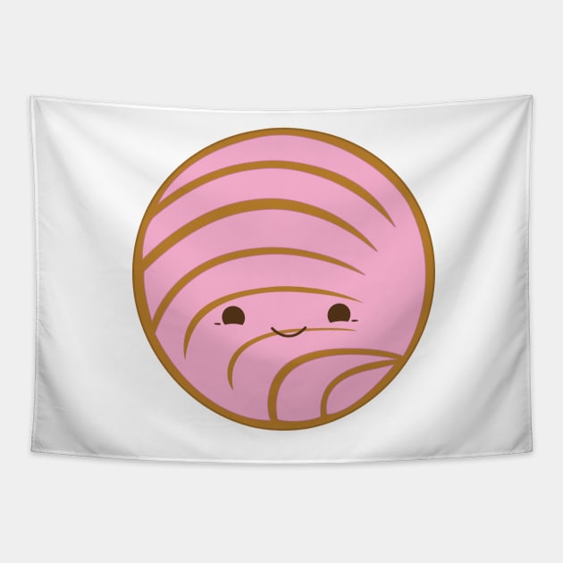 Pink Concha Pan Dulce (Mexican Sweet Bread) Tapestry by Florentino