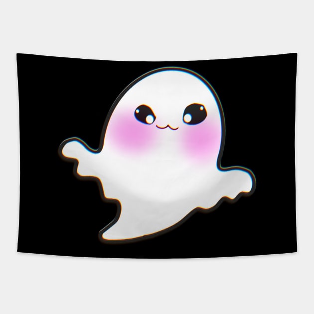 Cute Ghost Boo Sheet Tapestry by ROLLIE MC SCROLLIE