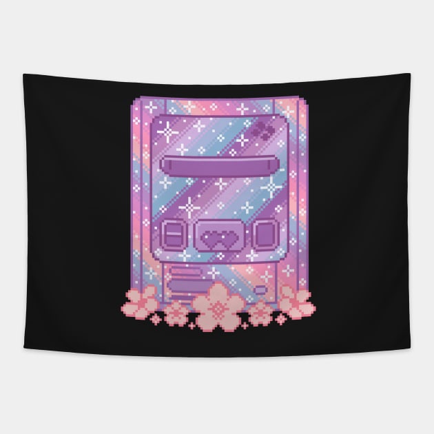 Galaxy Console Pixel Art Tapestry by AlleenasPixels