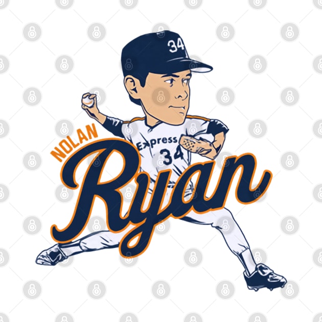 Nolan Ryan Houston Caricature by lavonneroberson