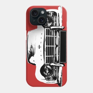 Triumph TR4 British classic car monoblock black and white Phone Case