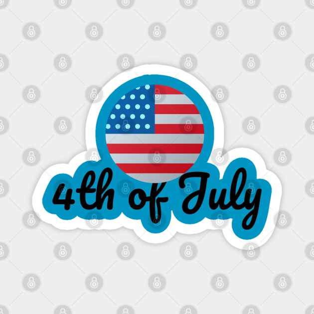 Independence Day USA Magnet by JustPureCreatives