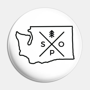 Spo, WA Sticker Pin