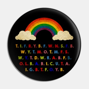 This Is For Rachel Rainbow Pin