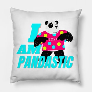 i am pandastic Pillow