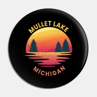 mullett lake michigan sunset Pin