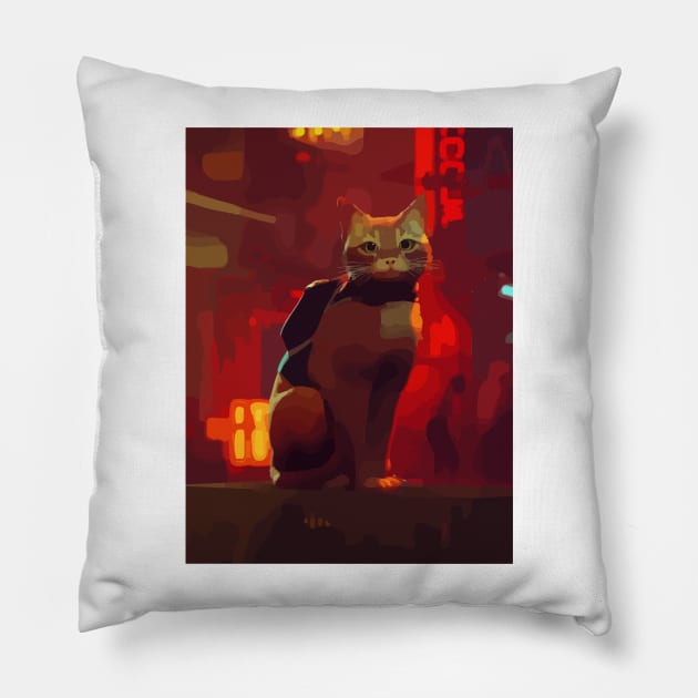 Stray Game Pillow by Playful Creatives