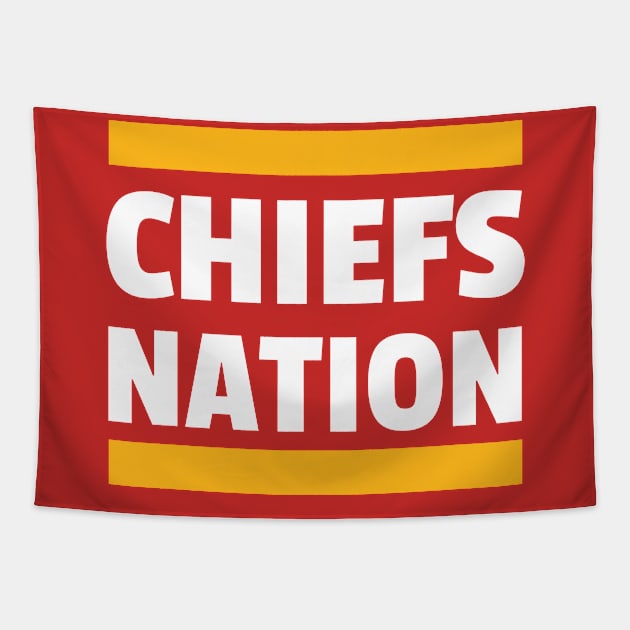 Chiefs Nation Tapestry by FootballBum