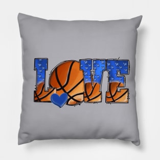 Love Kentucky Wildcat Basketball Pillow