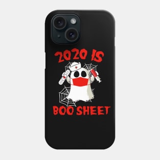 2020 Is Boo Sheet Halloween Ghost Wear Mask T-Shirt Phone Case