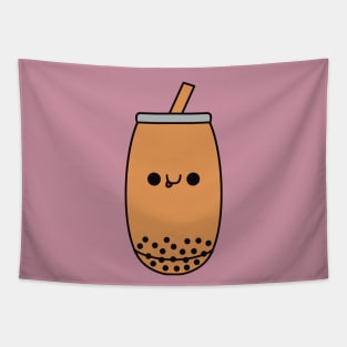 Cute Kawaii Thai Bubble Tea Tapestry