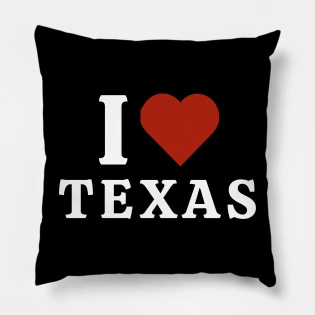 I Love Texas Pillow by Hayden Mango Collective 