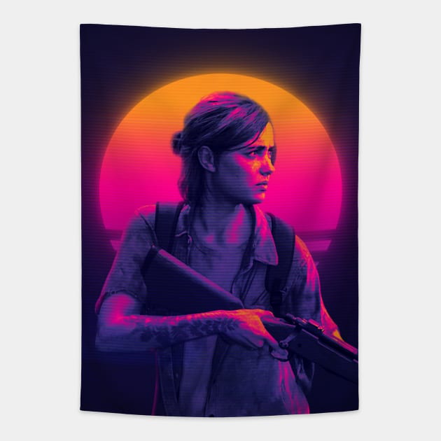 Ellie The Last Of Us Tapestry by mrcatguys