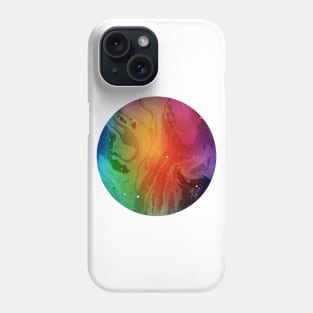 Circular Multicolor Marble Phone Case