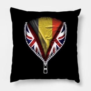 Belgian Flag  Belgium Flag zipped British Flag - Gift for Belgian From Belgium Pillow