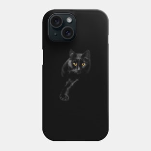 Black Cat Yellow Eyes Cats Phone Case