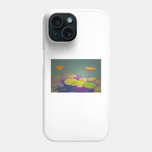 lotus floating leaves Phone Case