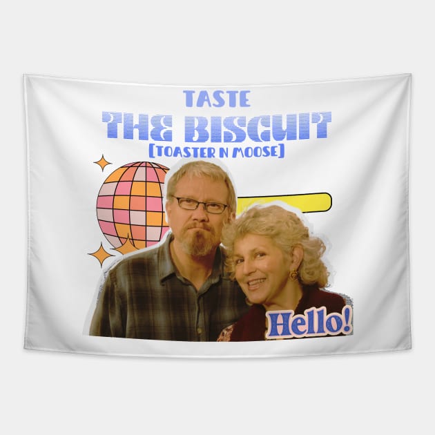 Taste The Biscuit by Toaster N Moose Tapestry by Grade Design