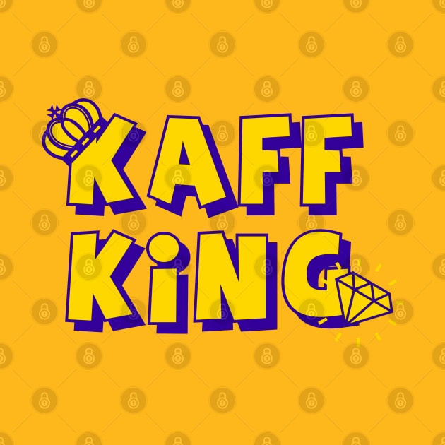 Kaff (Village) King yellow violet King of the village gift birthday by KAOZ