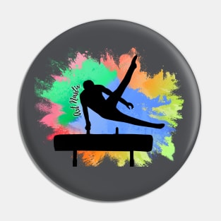 Men's Gymnastics Silhouette Art - Pommel Horse Pin