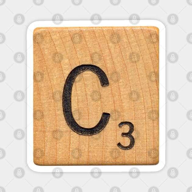 Letter Tile 'C' Magnet by RandomGoodness