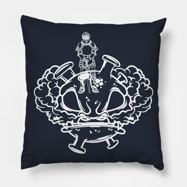 covid survivor Pillow by ALLAMDZ