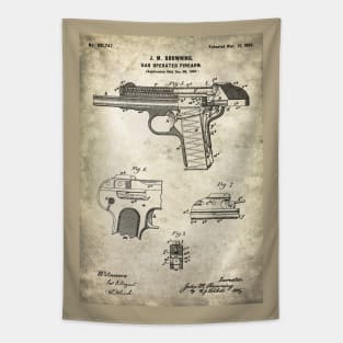 Browning automatic pistol - 1899 Patent - aS02 Tapestry