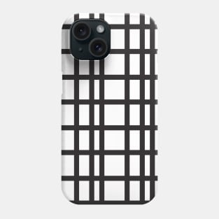 Black and white grid seamless pattern Phone Case