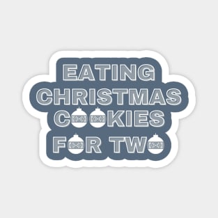 Eating Christmas Cookies For Two Magnet