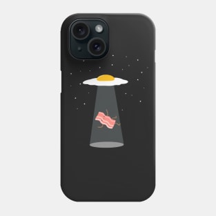 Cool Bacon and Eggs UFO Phone Case