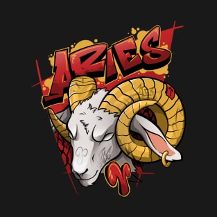 Zodiac Aries graffiti style - character T-Shirt