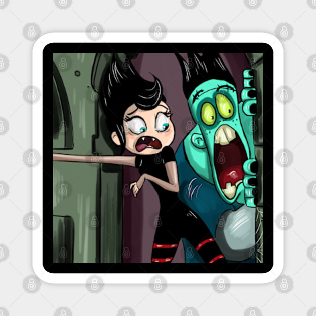 Hotel Transylvania Hotel Transylvania The Series Magnet Teepublic This is a drawing of mavis dracula and hank frankenstein from hotel. teepublic