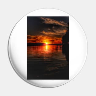 Lake Minocqua Sunset Pin