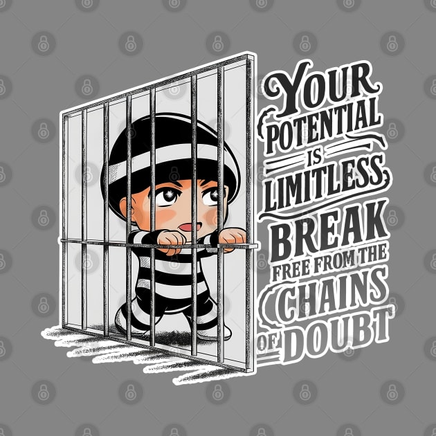 Your potential is limitless, break free from the chains of doubt by QuirkyCil